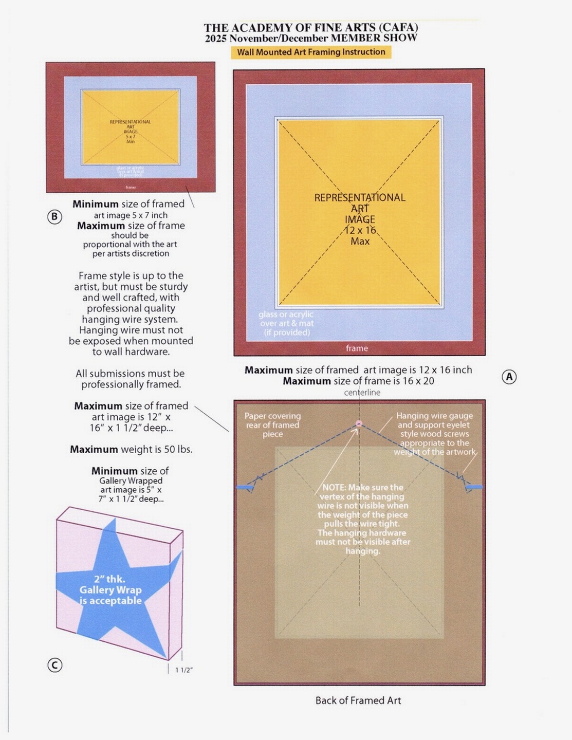 2025 Miniatures Member Show Framing Instructions (1440 pixels)